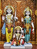 Bhagwan Shri Ram, Shri Sitaji and Shri Hanumanji
